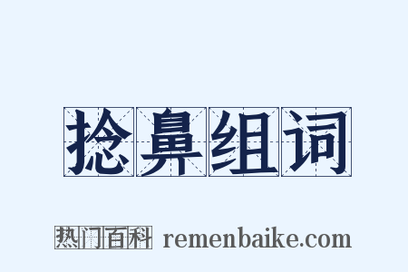 捻鼻组词是什么意思的图片